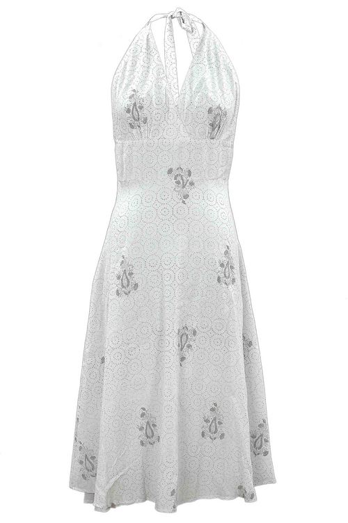 Halter Designer Cotton Dress for Ladies