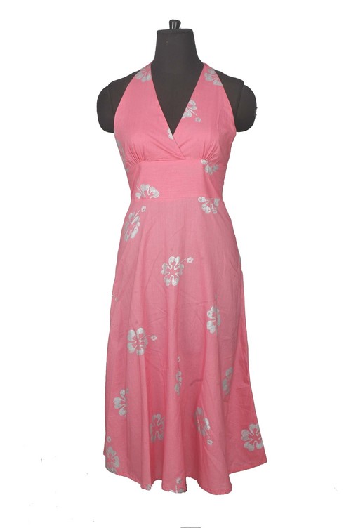 Designer Halter Dress for Ladies