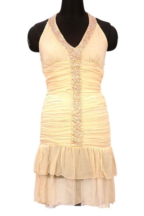 Halter Short Dress for Ladies