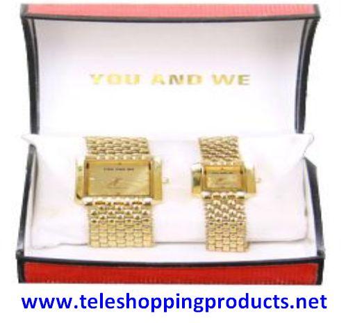 Scalar Energy Watch Pair - Volcanic Lava Metal Band, Gold, Square | Scalar Energy, Bio-Energy Boost, Water Molecule Activation