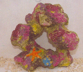 MPS Artificial Coral Rock CO-013 - Resin, 10x8x5 cm, Multicolor | Realistic Design, Durable, Easy to Clean, Aquarium Decor