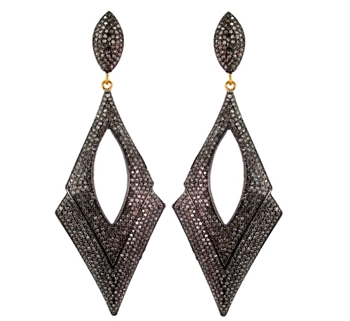 Pave Diamond Earrings
