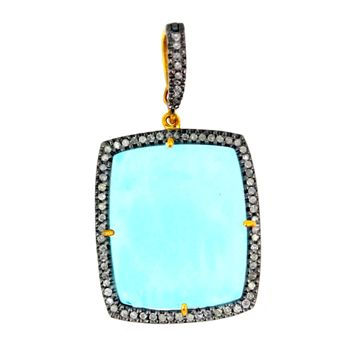 Gemstone Diamond Pendant Jewelry