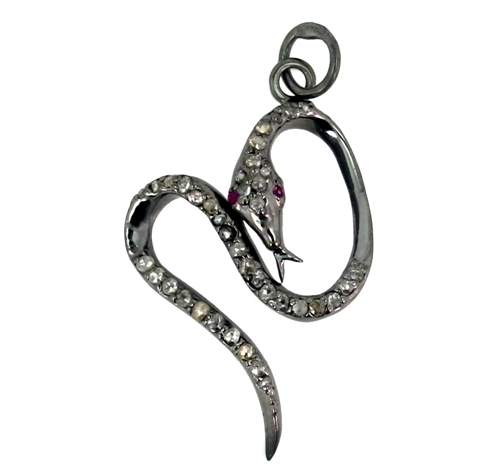 Diamond Snake Pendant Jewelry