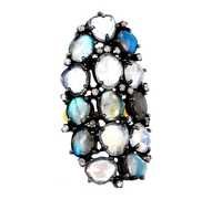 Labradorite Gemstone 14k Gold Ring