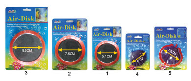 kw Aim Air Diskl - Plastic, S/M/L Sizes, Red | Air Diffusion, Oxygenation, Aquarium Use, Lightweight Durable Design