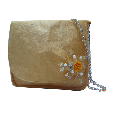 Velvet Bag With Rosette