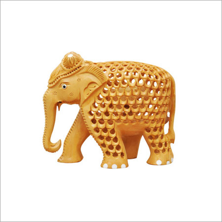 Undercut Wooden Elephant