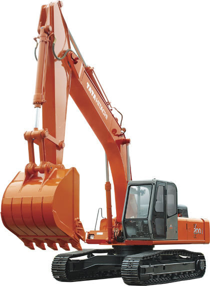 Hydraulic Excavator - EX 200i LC, Cummins 6BT Engine, 125 PS, 0.91 Cum Bucket, 11300 kgf Arm Digging Force | Durable Engine, Large Capacity, Strong Digging