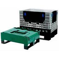 Foldable Large Containers - Plastic, Large Size | Space Saving, Stackable, Easy Access, 100% Recyclable, Easy to Clean