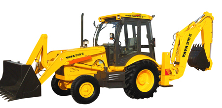 Wheeled Equipment - Tata 315-E, 76 PS @ 2200 rpm, 0.25/1.00 Cum Buckets, 7350 Kgs, Backhoe Loader