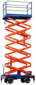 HIGHRISE HYDRAULIC SCISSORS LIFT TABLE WITH WHEELS
