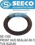 Front Hub Seal - Rubber, 100-125 Mm | Wave Seal Lip Design, Retains Lubricants, Excludes Contaminants, Reduces Wear