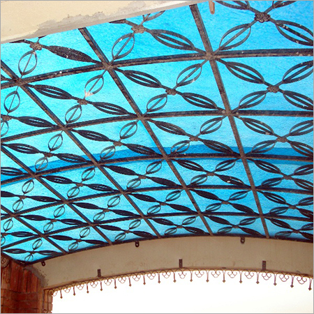 Blue Fiberglass Shade