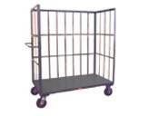 Platform Truck - Capacity 250-1000 Kgs, 3-Side Covered, 2 Swivel & 2 Rigid Castors, Variable Length & Width