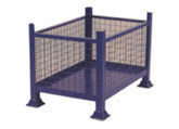 METAL PALLET WITH WIRE NET BOX