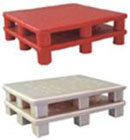PLASTIC / M.S. Way Pallet - Plastic/M.S., Different Length x Width, Red | Durable, Reusable, Weather Resistant, Stackable