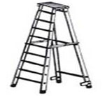 ALLUMINIUM PIPE STEP FOLDING LADDER