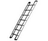 ALLUMINIUM PIPE STEP WALL MOUNTED LADDER