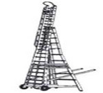 ALLUMINIUM SELF SUPPORTING EXTENSION LADDER WITH S