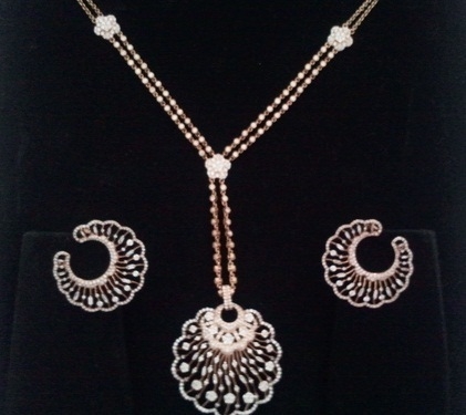 Diamond Necklaces With Earring