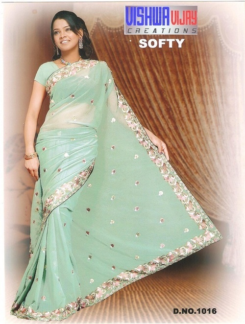 parsi resham work sarees