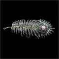 Victorian Rose Cut Diamond Brooch