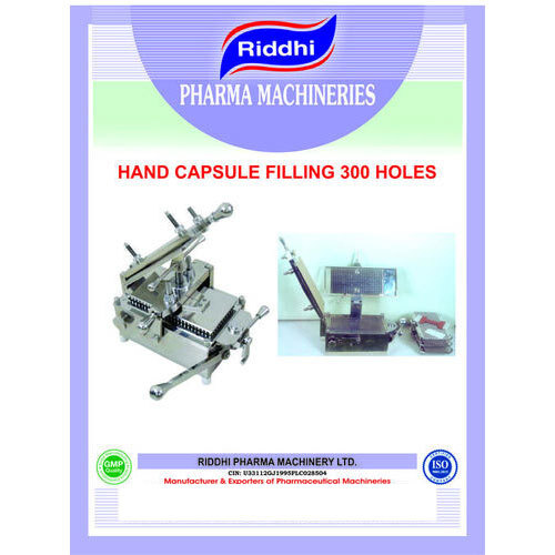 Manual Capsule Filling Machine - Color: Silver