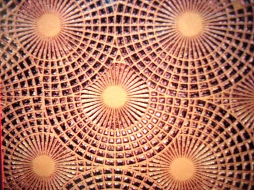 Pattern Glass In Mirror