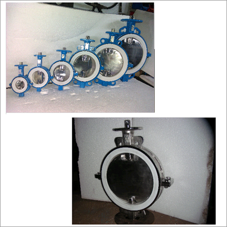 PTFE Seated Butterfly Bare Valve