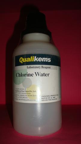 Chlorin water