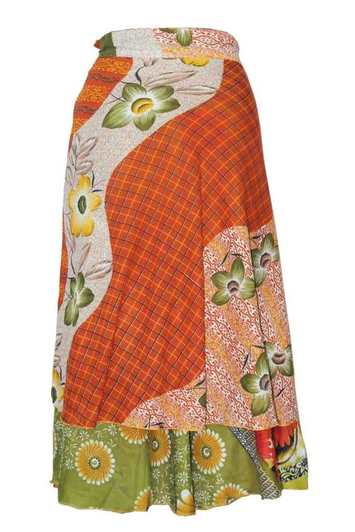 Two Layers Wrap Skirt for Girl
