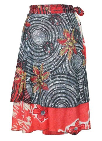Two Layers Magic Wrap Skirt