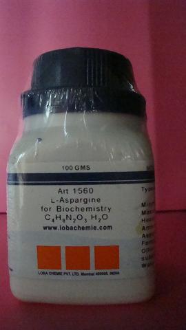 L-Aspargine - CAS 5794-13-8, C4H8N2O3.H2O, Molecular Weight 150.13 | High Purity, Biochemistry Grade, Water Soluble