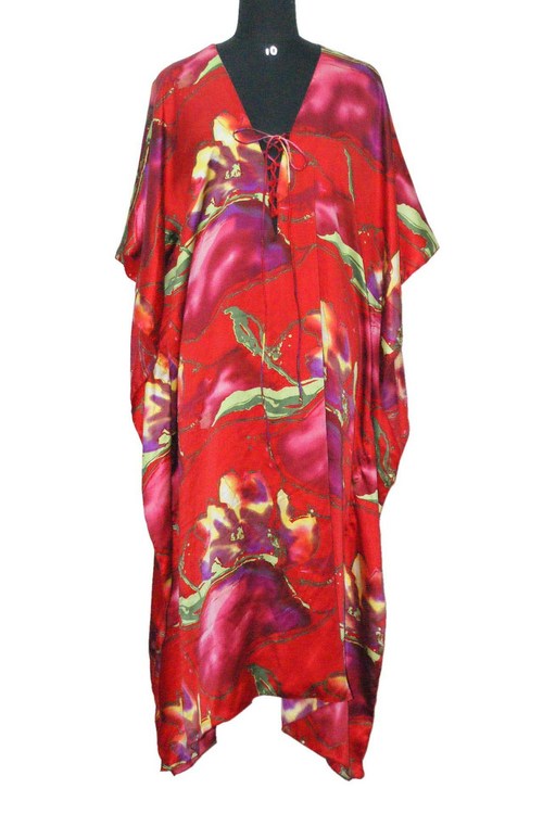 Designer Silk Kaftan For Ladies