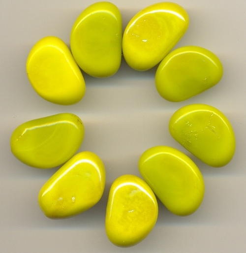 Glass Opal Yellow Cashewnuts