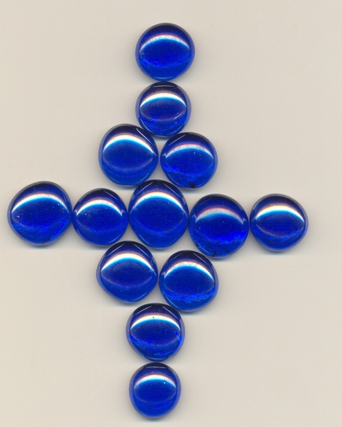 Glass Gems Cobalt Blue