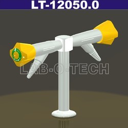 180 Degree Double Bench Tap With 45 Degree Nozzle