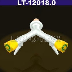 Wall Mounted "Y" Tap With 45 Degree Nozzle