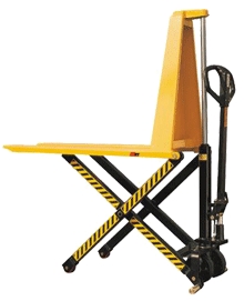 Hand Operated Scissor Pallet Truck - 1000 kg Capacity One Cylinder System 50 mm Ground Clearance | Quiet Operation Newest Handle Design Ball Bearing Wheels