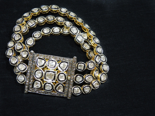 Antique Rose Cut Diamond Bracelet