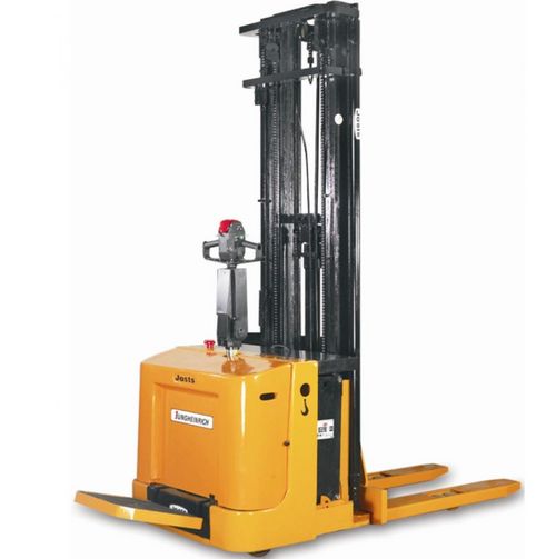 Electric Operated Stand-On Stacker - 1700 kg, 6.3 m Lift Height, Logic MOSFET Controller, Dual Speed, Enhanced Safety