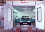 Spray Booth Cum Oven - White Pre-Coated Sheet, 60-80°C, 30 Min Curing | Dust-Free Painting, Full Roof Filtration, Operator Safety, Pollution Control, Shadow-Free Lighting