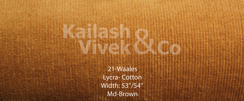 21 Wales Cotton Lycra Fabric