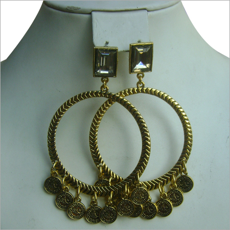 Gold Beads Earrings