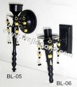 Pillar Bead Crystal Candle Holder