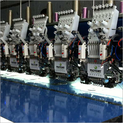 Nine Needle Embroidery Machines