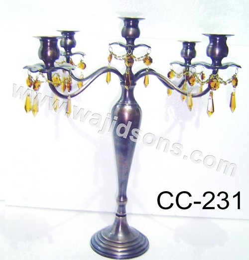 CANDLEBRA BEADED 5 ARM