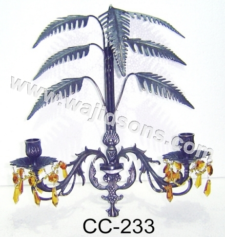 WALL SCONCE BEADED