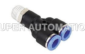 Push Male Y - Material: Brass